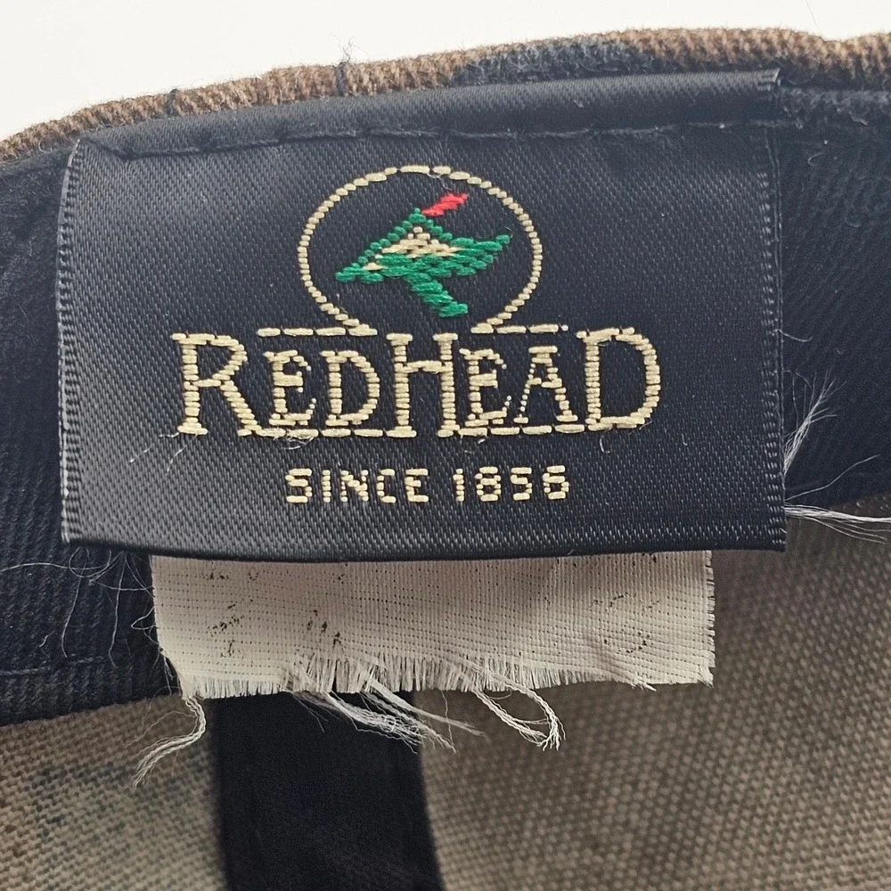 RedHead Bass Pro Shops Camo Strapback Baseball Hat Cap Adjustable Distress OSFM